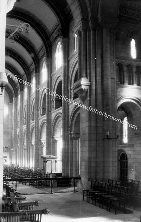 ST BENNETS INTERIOR NAVE FROM CHANCEL